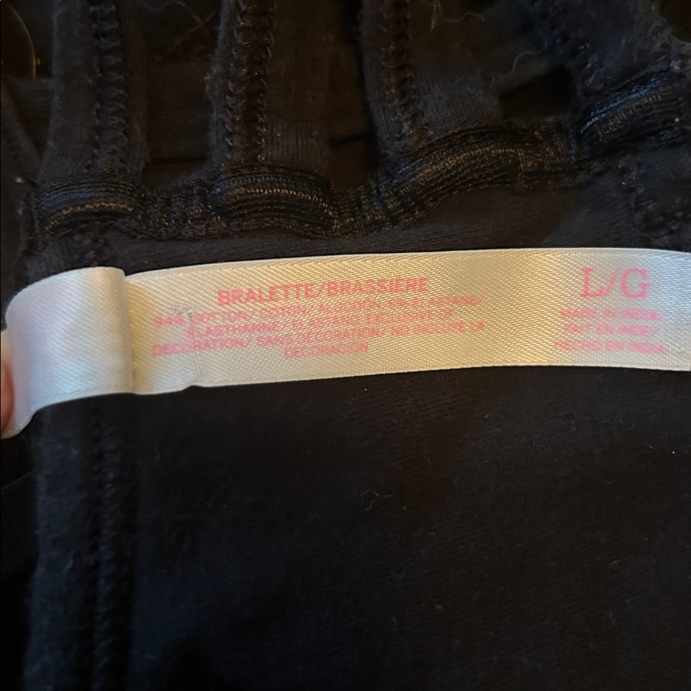 PINK Victorias Secret ladder back bralette L - Picture 4 of 4